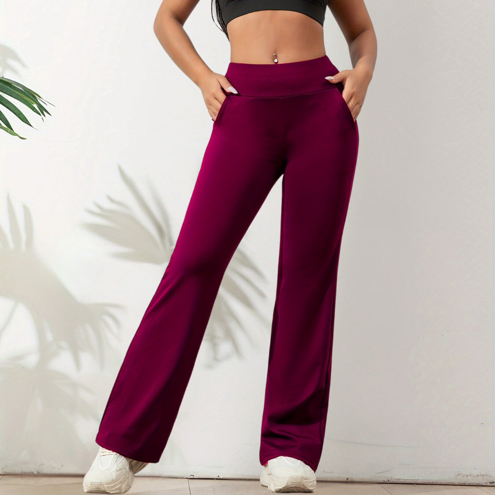 Bella | Elastische broek met hoge Taille
