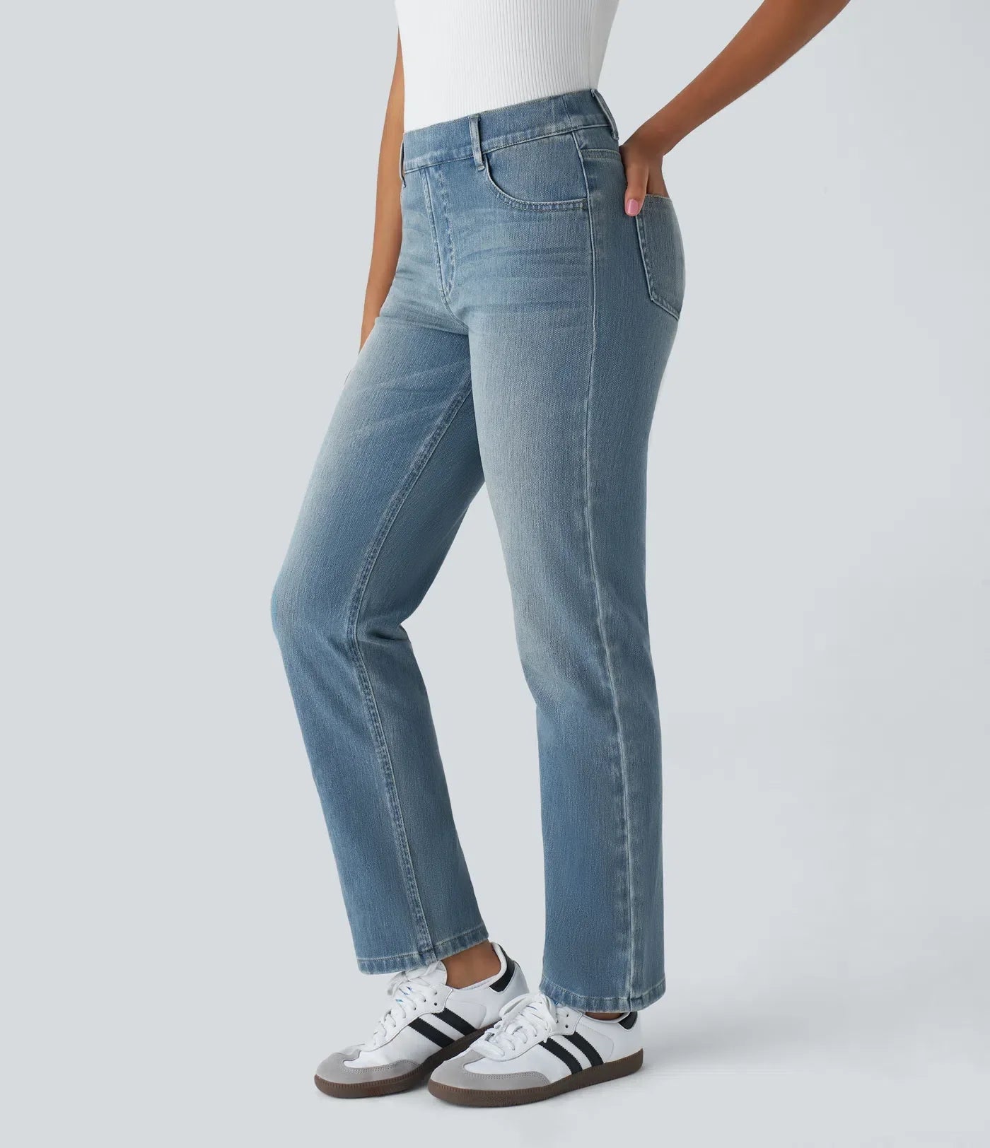 Sofia | Elastische broek met hoge taille