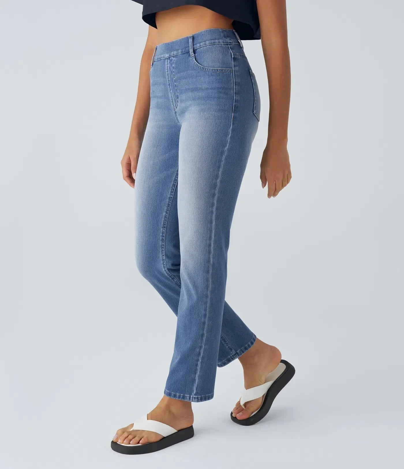 Sofia | Elastische broek met hoge taille
