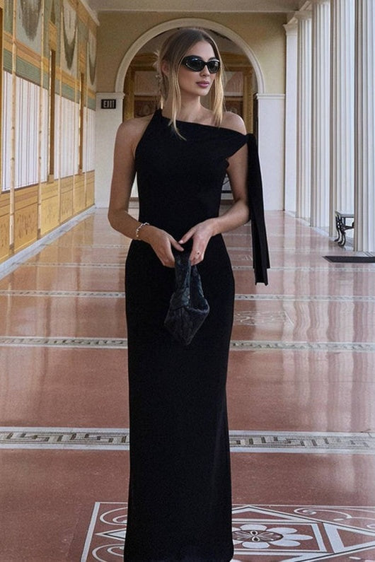 Isabelle | One-Shoulder Maxi-jurk