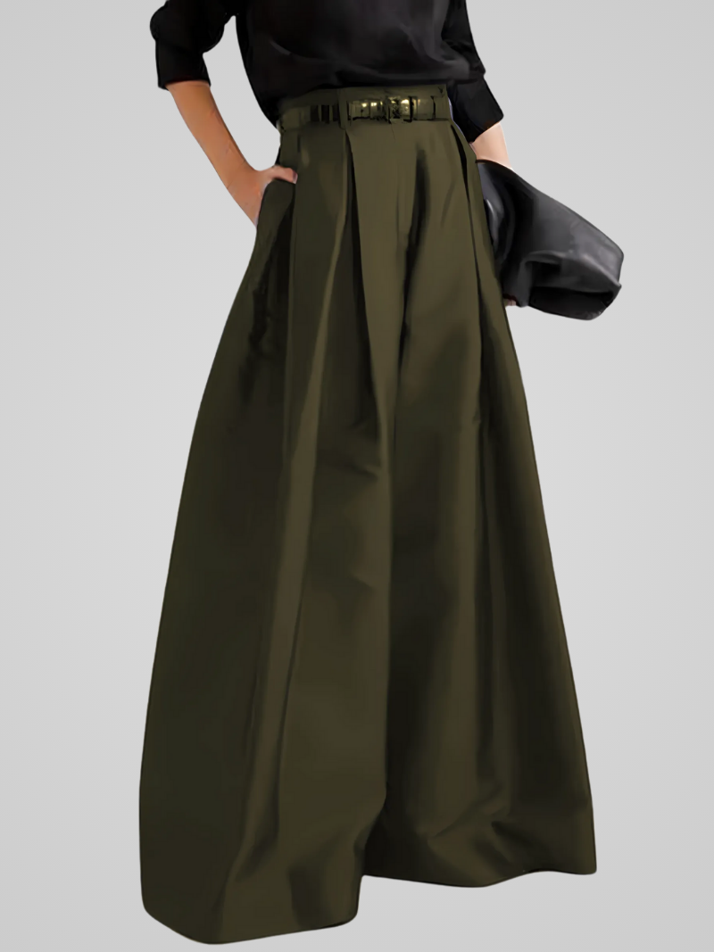 Elegante maxi rok broek met hoge taille voor formele en informele gelegenheden - Dames