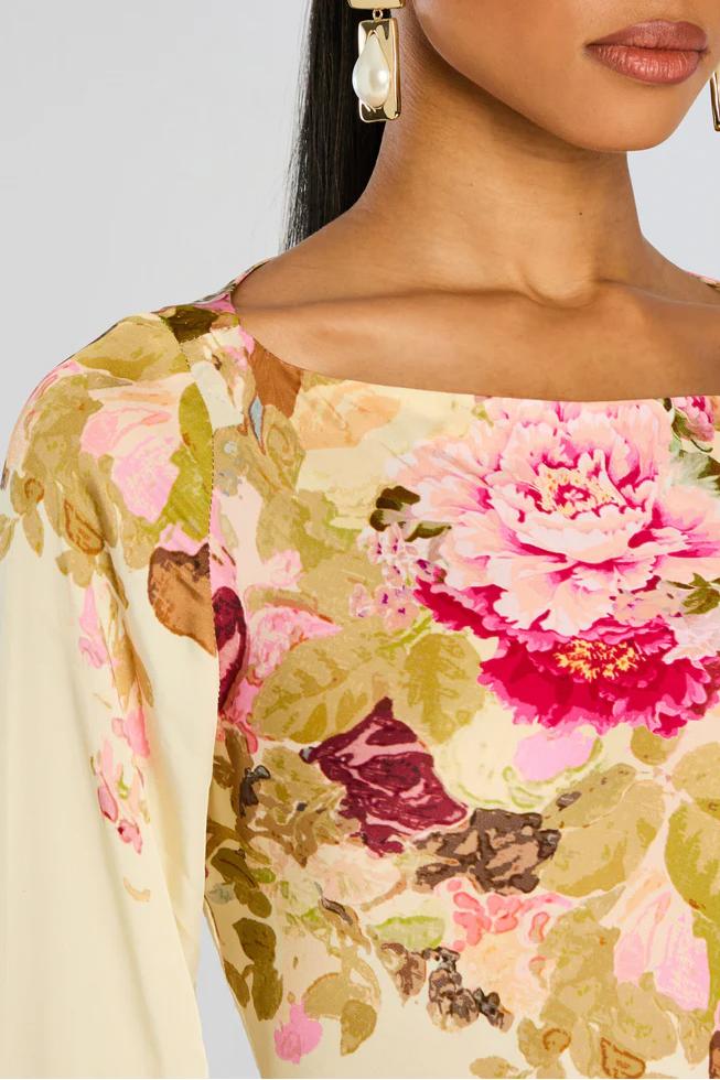 Belly bloemenprint maxi jurk met flared mouwen