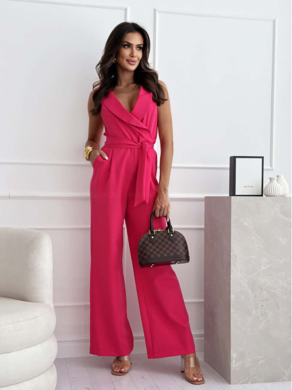 Giuliana - Stijlvolle Mouwloze Jumpsuit met Elegante Pasvorm voor Dames