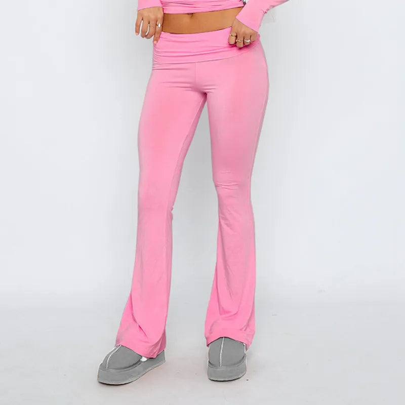Mila |Set met Flared Broek en Crop Top