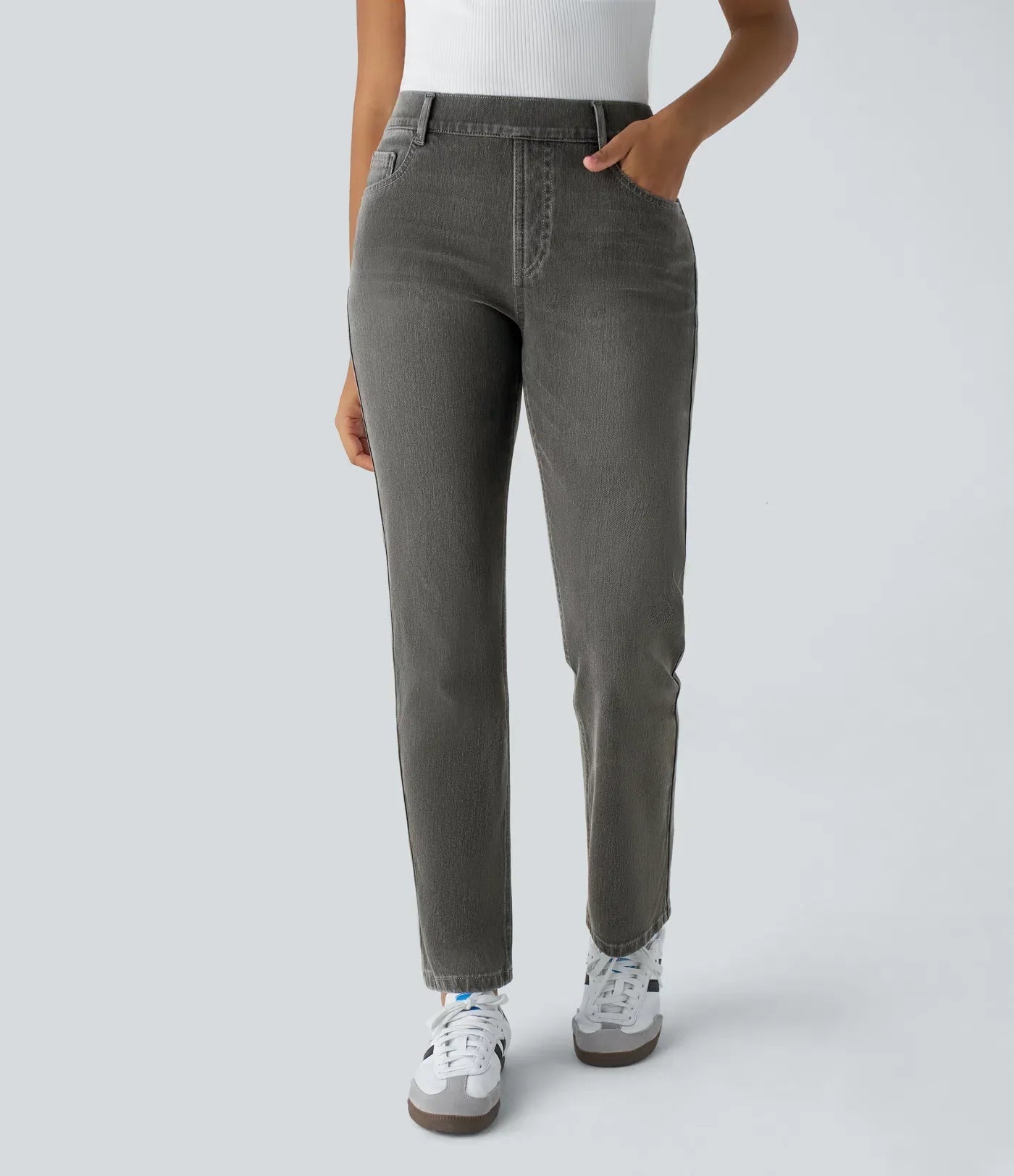 Sofia | Elastische broek met hoge taille