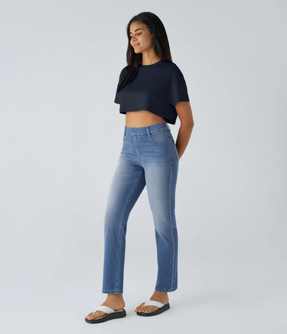 Sofia | Elastische broek met hoge taille