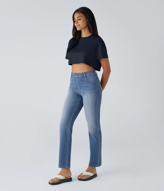 Sofia | Elastische broek met hoge taille