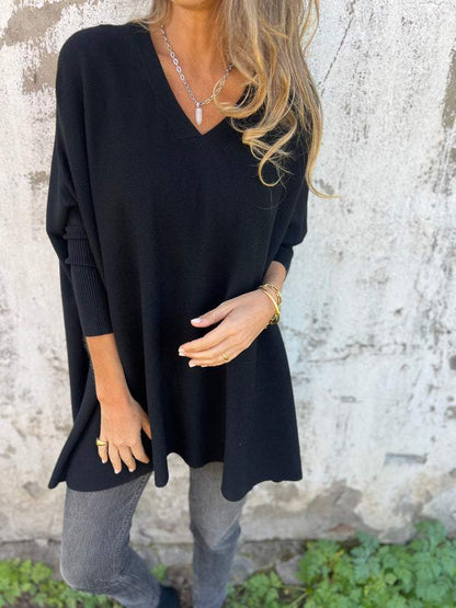 Brittney | Trui met oversized V-hals