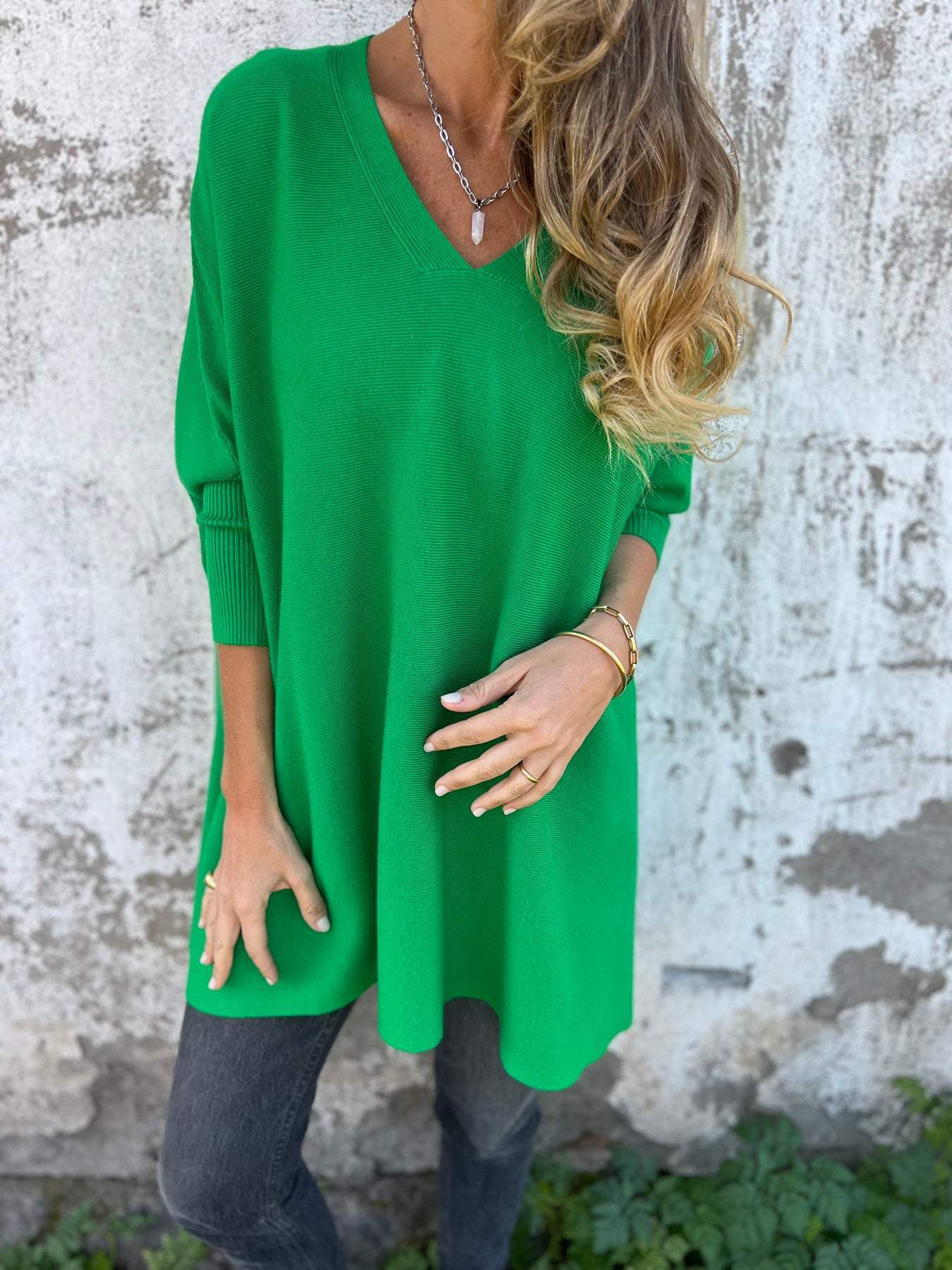 Brittney | Trui met oversized V-hals