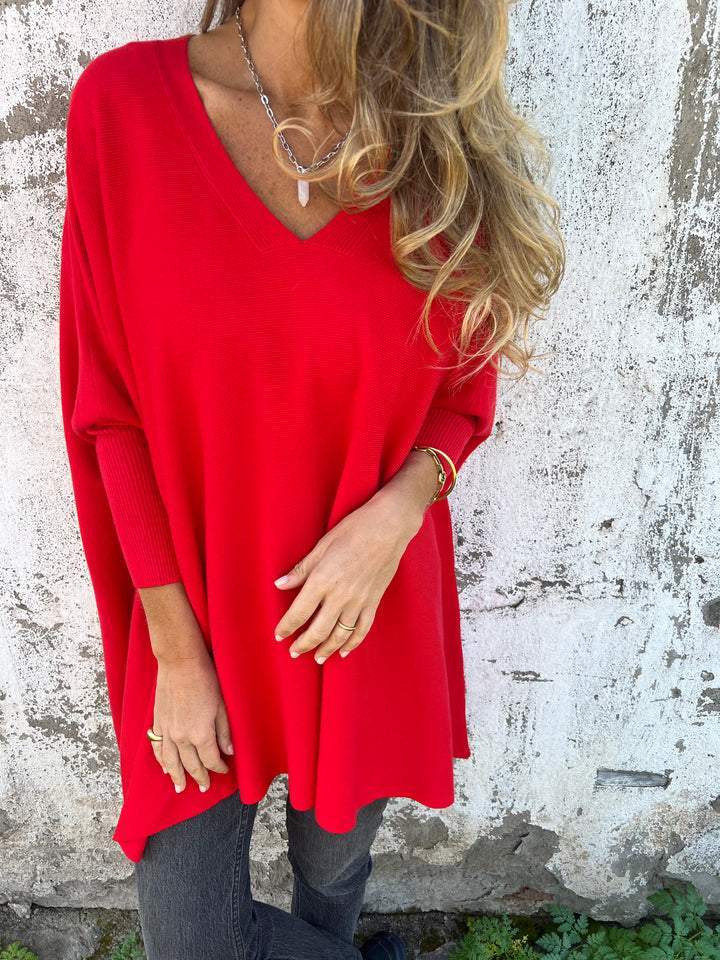 Brittney | Trui met oversized V-hals