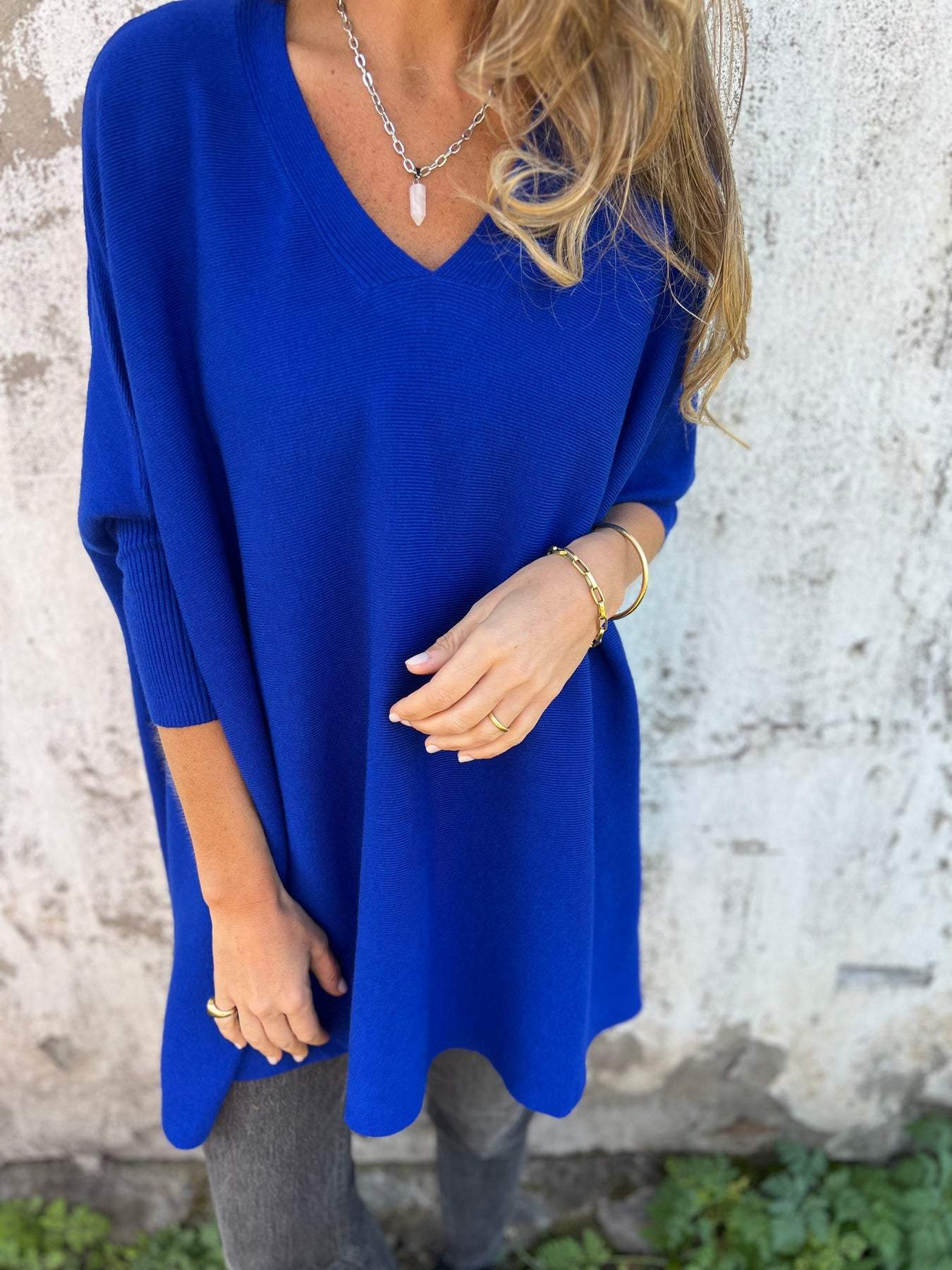 Brittney | Trui met oversized V-hals
