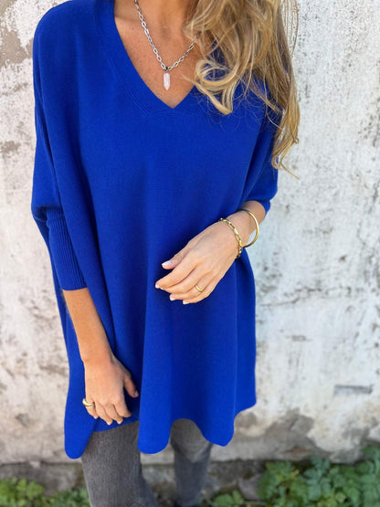 Brittney | Trui met oversized V-hals