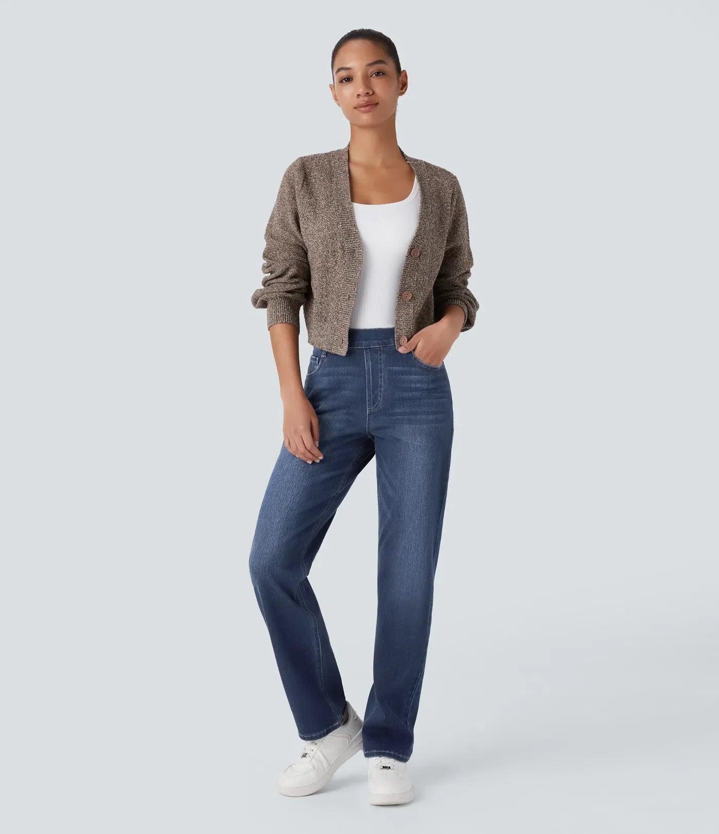 Sofia | Elastische broek met hoge taille