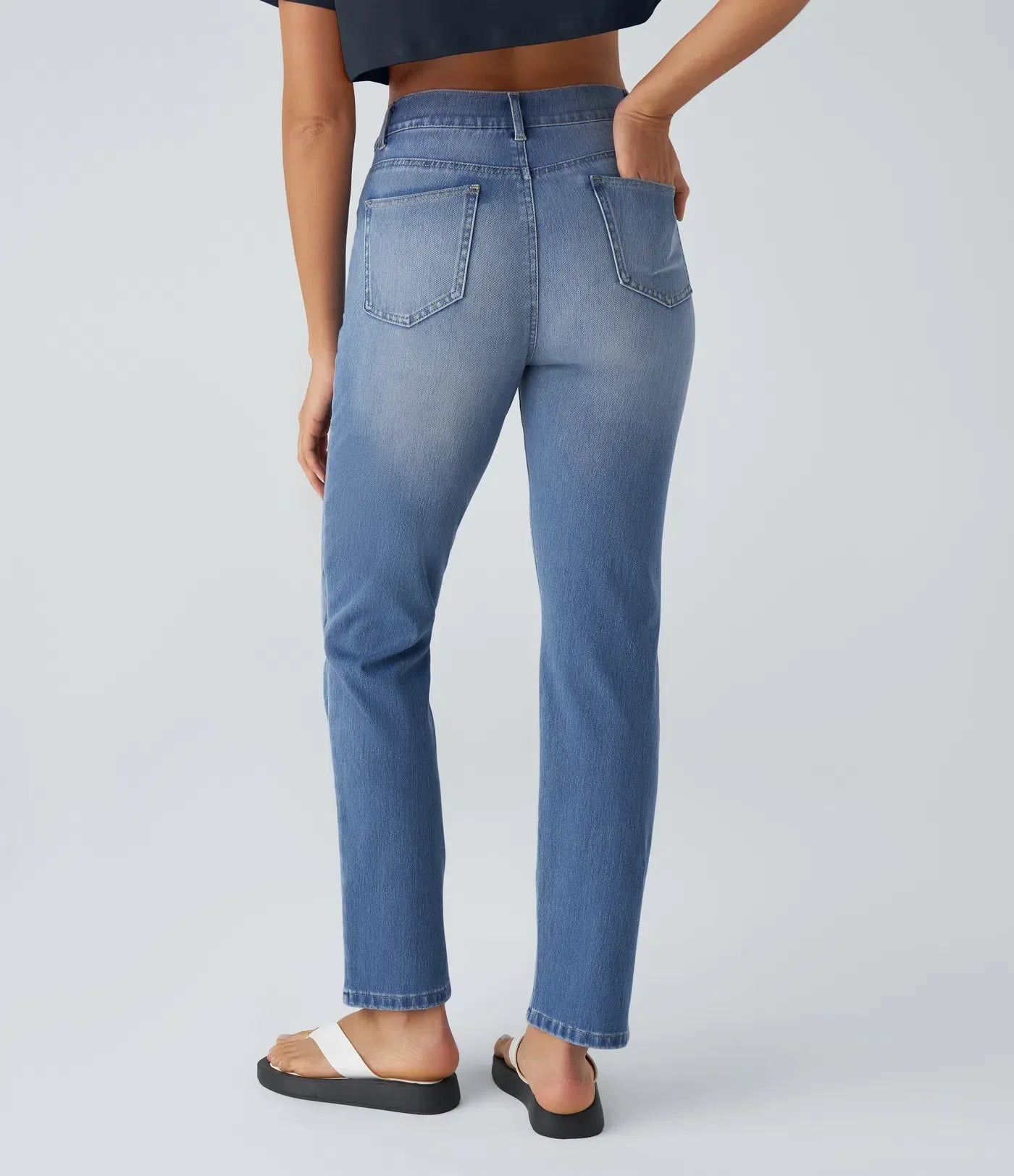 Sofia | Elastische broek met hoge taille