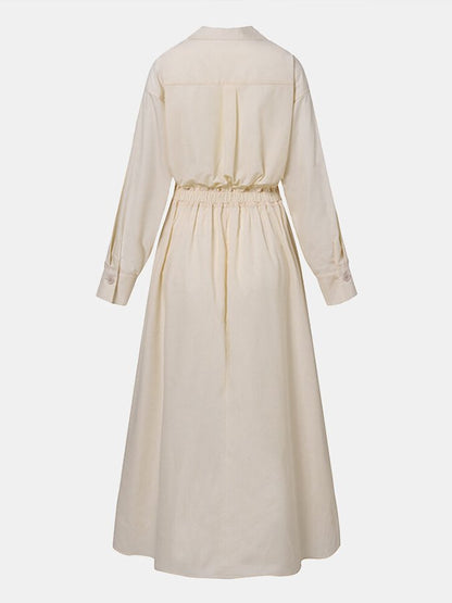 Vintage jurk met elegante halslijn – Dames