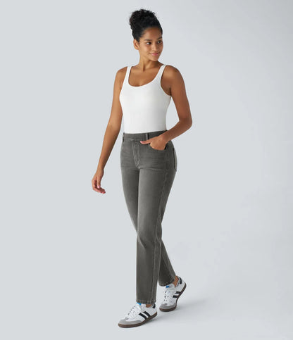 Sofia | Elastische broek met hoge taille
