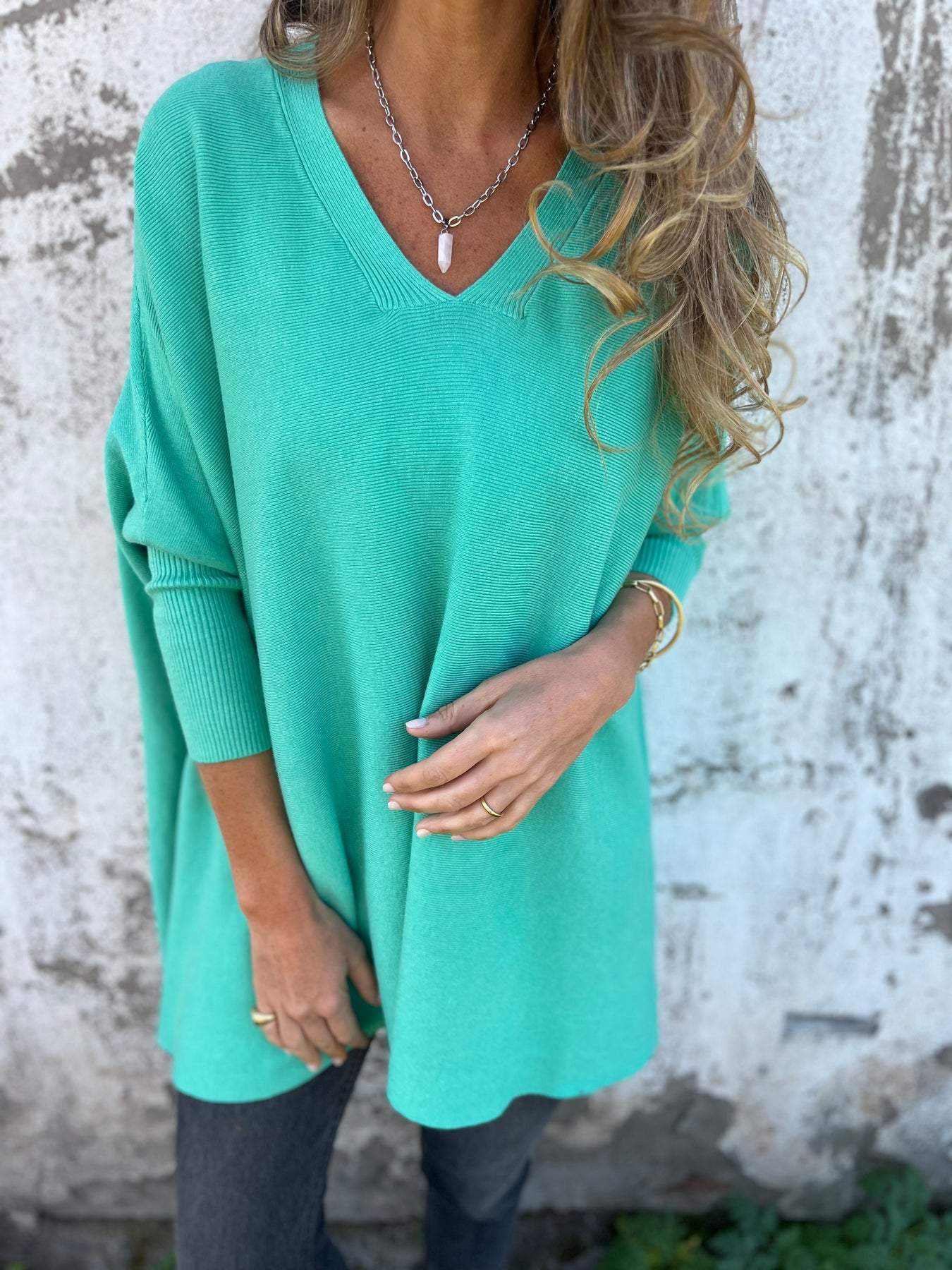 Brittney | Trui met oversized V-hals